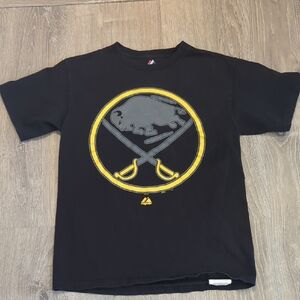 Buffalo Sabres NHL Majestic Black T Shirt Boys
